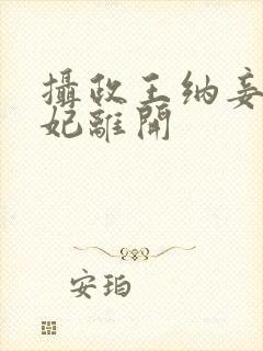 摄政王纳妾,王妃离开