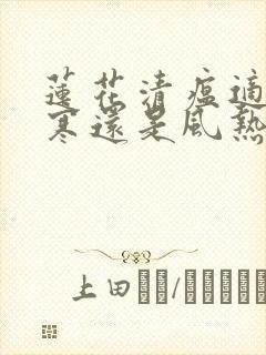 莲花清瘟适合风寒还是风热型感冒者服用