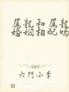 属龙和属龙的人婚姻相配吗