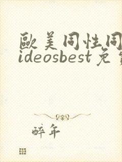 欧美同性同志videosbest免费