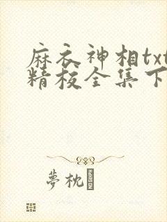 麻衣神相txt精校全集下载