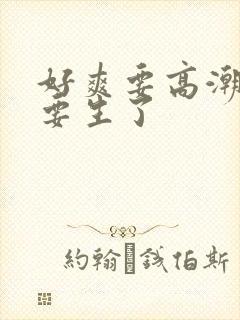 好爽要高潮了我要生了