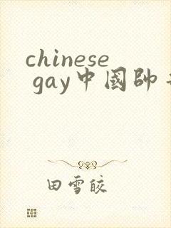 chinese gay中国帅哥封面