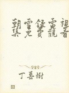 朝雪录电视剧全集免费观看完整版