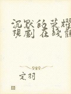 沉默的荣耀 电视剧 在线观看封面