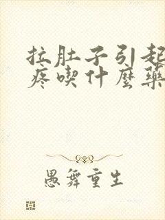 拉肚子引起肚子疼吃什么药封面