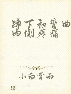 蹲下和弯曲膝盖内侧疼痛