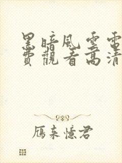 黑暗风云电影免费观看高清