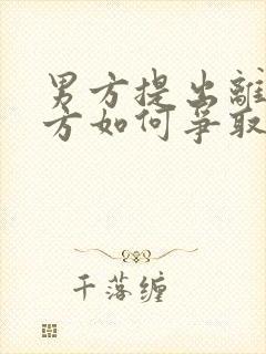 男方提出离婚女方如何争取赔偿费