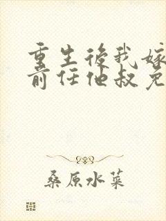 重生后我嫁给了前任他叔免费阅读