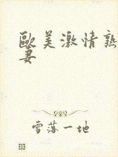 欧美激情熟女人妻