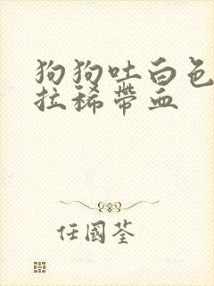 狗狗吐白色粘液拉稀带血