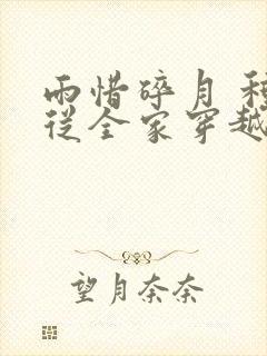 雨惜碎月 种田从全家穿越开始