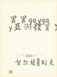 男男gaygay亚洲体育生