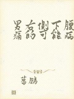 男右侧下腹部疼痛的可能病因封面