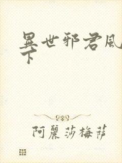 异世邪君风凌天下封面