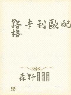 路卡利欧配招性格