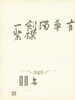 一剑独尊有声的紫襟封面