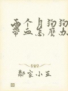 两个月狗狗拉稀带血怎么办