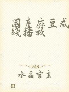 国产麻豆成人在线播放