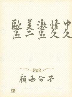 欧美激情中文一区二区久久久久