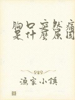 胸口突然痛一下是什么原因