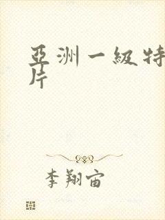 亚洲一级特黄大片
