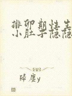 排卵期性生活后小肚子隐隐疼怎么回事