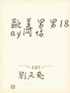 欧美男男18gay网站
