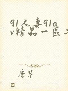 91人妻91av精品一区二区三区小区