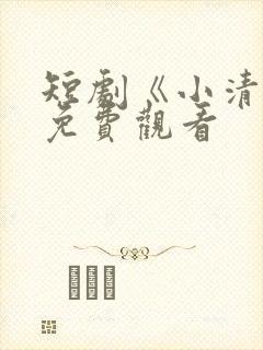 短剧《小清欢》免费观看