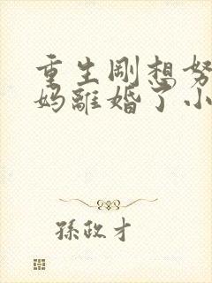 重生刚想努力爸妈离婚了小说