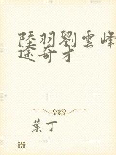 陆羽刘云峰 官途奇才