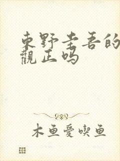 东野圭吾的书三观正吗