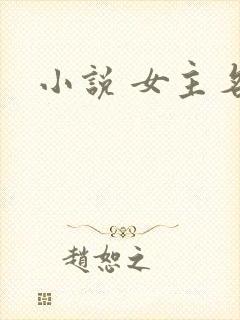 小说 女主名字封面