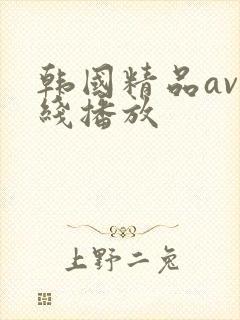 韩国精品av在线播放