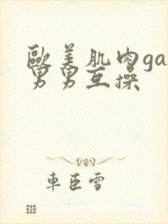 欧美肌肉gay男男互操