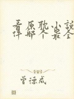 看原耽小说的软件哪个最全又免费封面