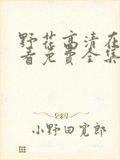 野花高清在线观看免费全集7