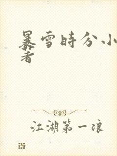 暴雪时分小说原著