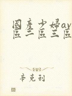 国产少妇av一区二区三区