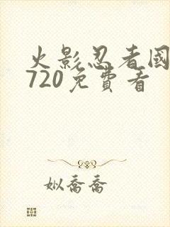 火影忍者国语版720免费看封面