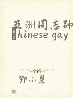 亚洲同志帅哥大與hinese gay