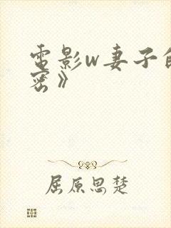 电影w妻子的秘密》