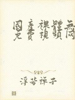 国产裸体无遮挡免费视频网站