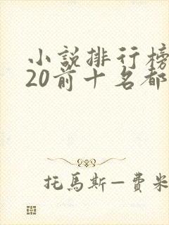 小说排行榜2020前十名都市言情