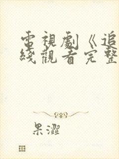 电视剧《追》在线观看完整版免费