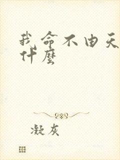 我命不由天暗示什么