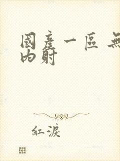 国产一区 无套内射封面