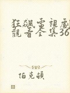 狂飙电视剧免费观看全集36集